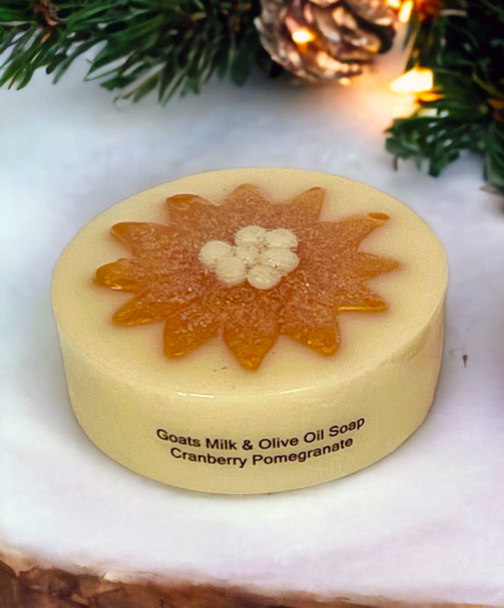 Christmas Poinsettia Soaps