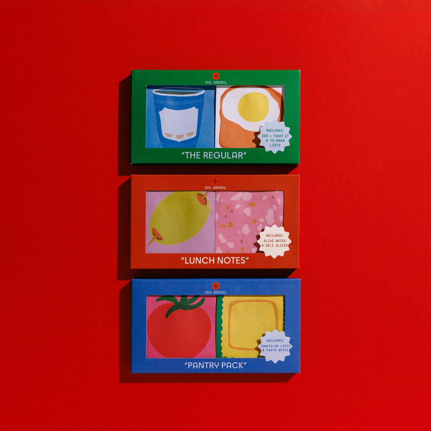 Pantry Pack - Pasta + Tomato Sticky Note 2 Pack