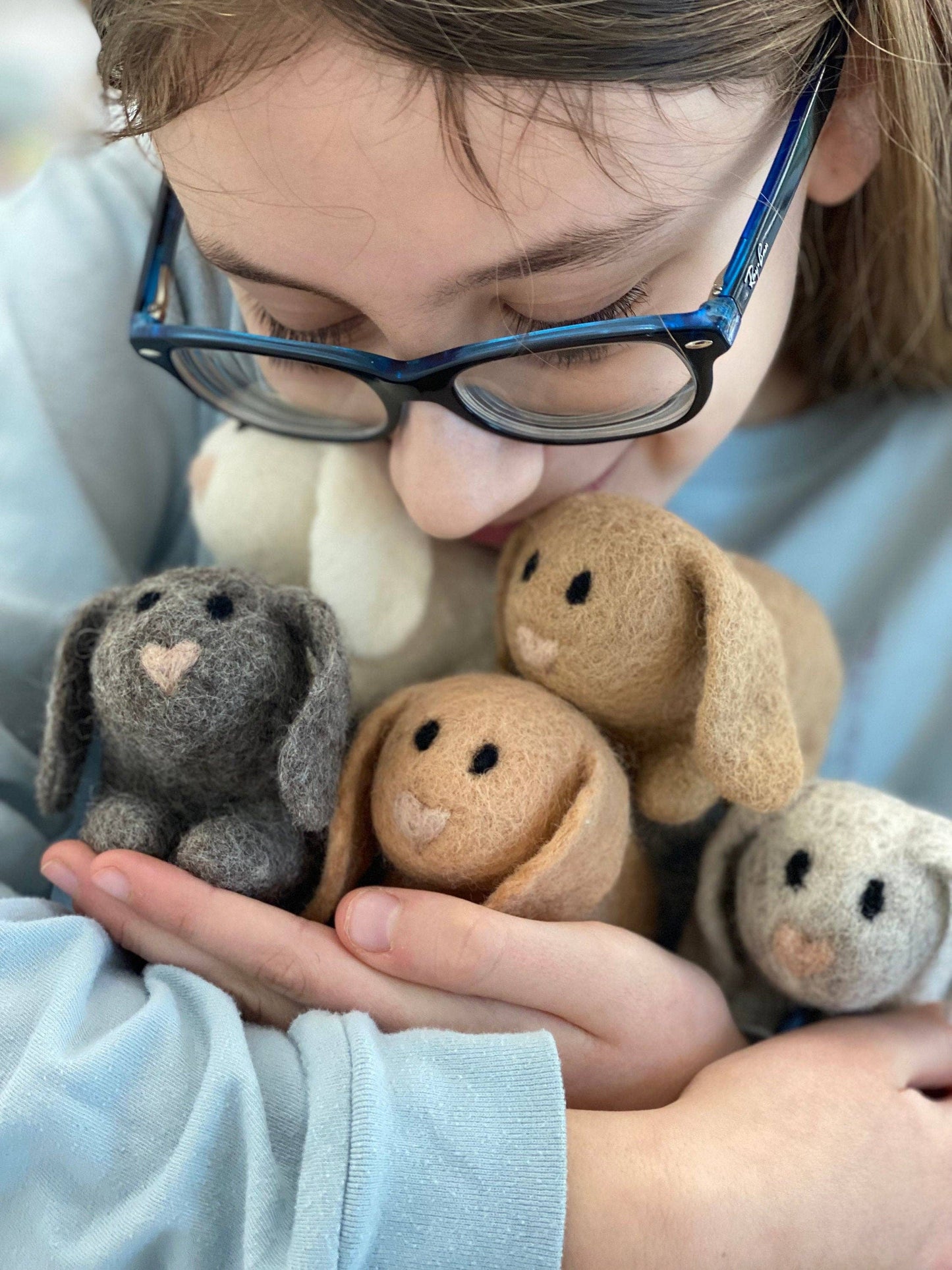 Felt Bunny with Floppy Ears