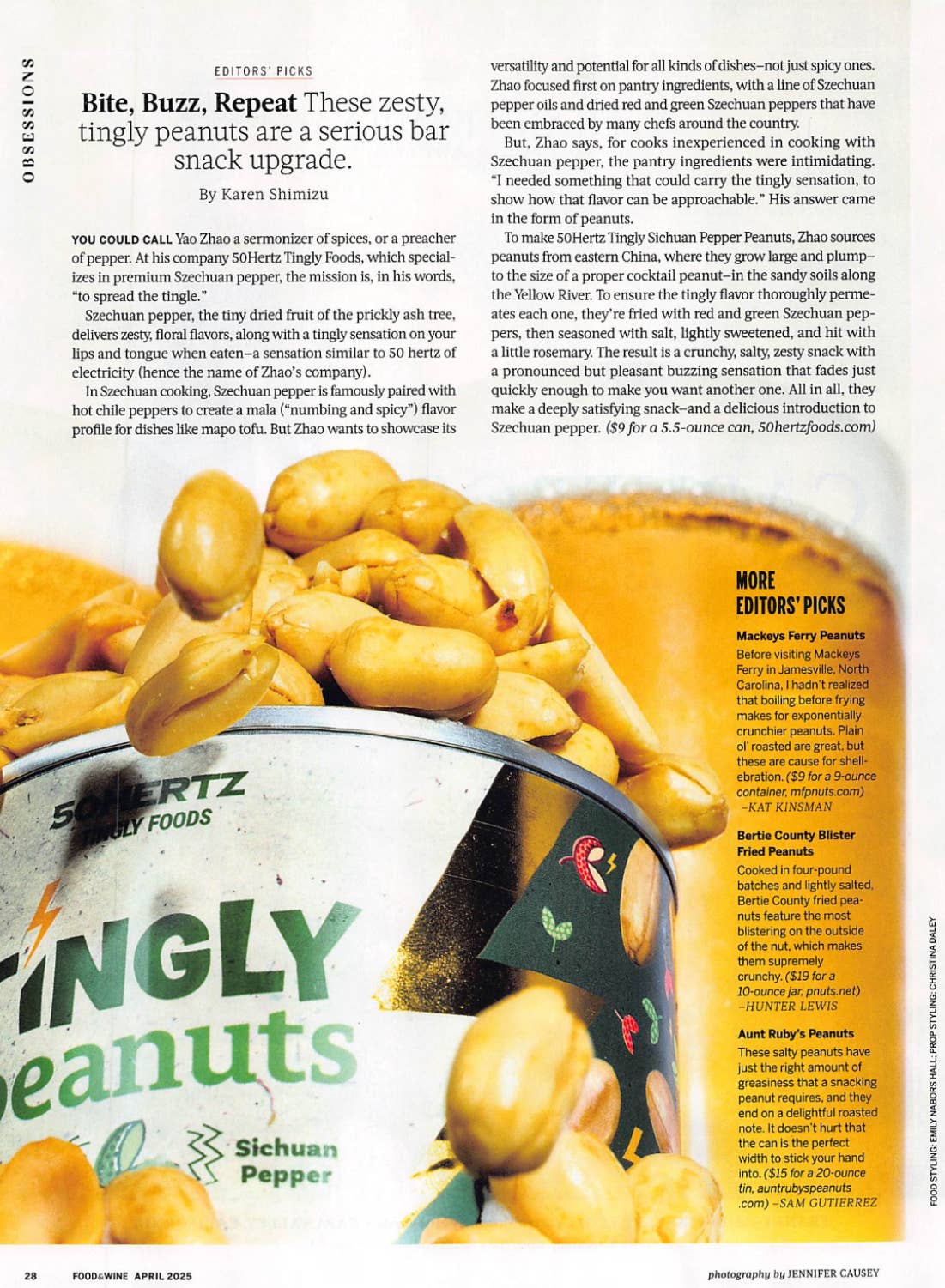 Unique Tingly Sichuan Pepper Peanuts