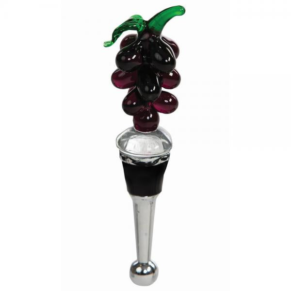 Glass Grapes Bottle Stopper