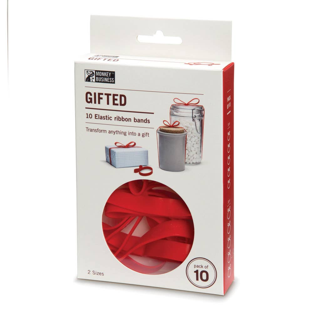 Gift wrapping elastic silicone ribbons | Gifted