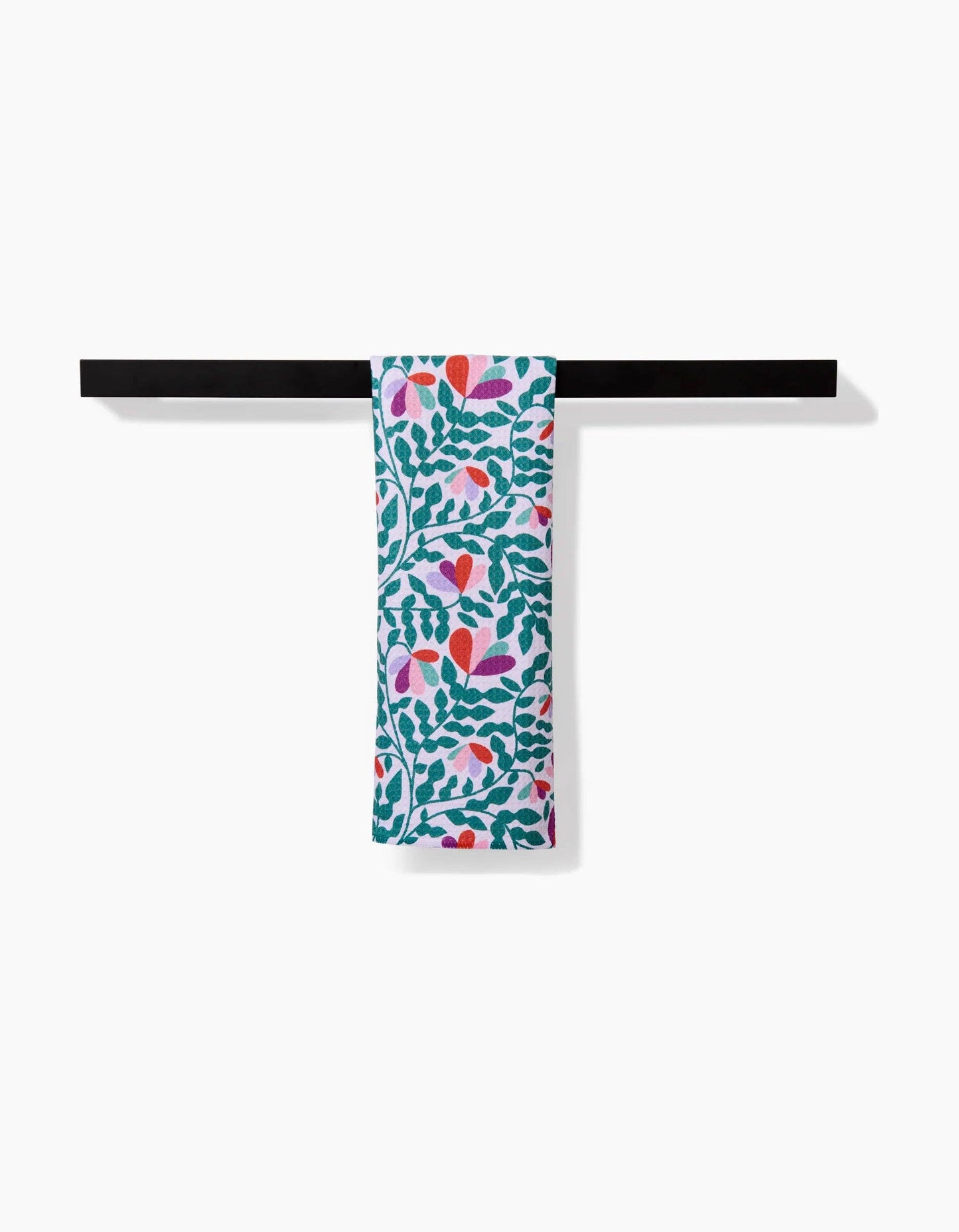 Spring Wavy Leaves Bar Towel