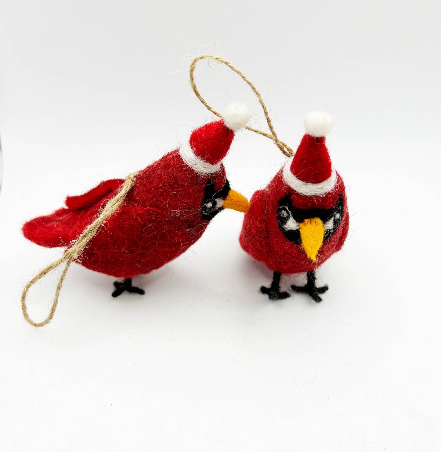 Handmade Felt "Christmas Cardinal Rojo" ornament
