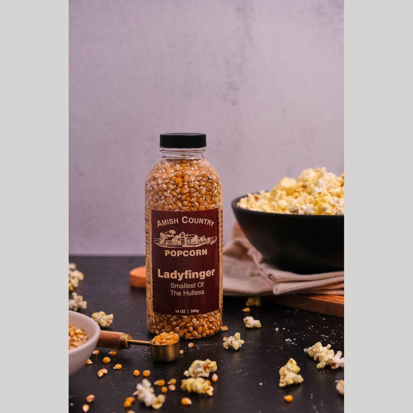 14oz Bottle of Ladyfinger Popcorn