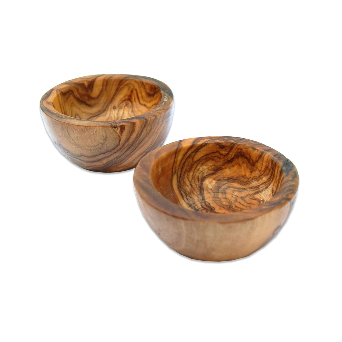 2 Olivewood Egg Cups/Pinch Bowls