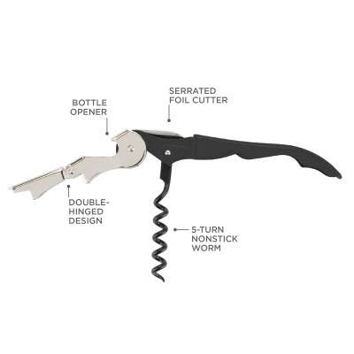 Truetap™ Soft-Touch Double-Hinged Corkscrews