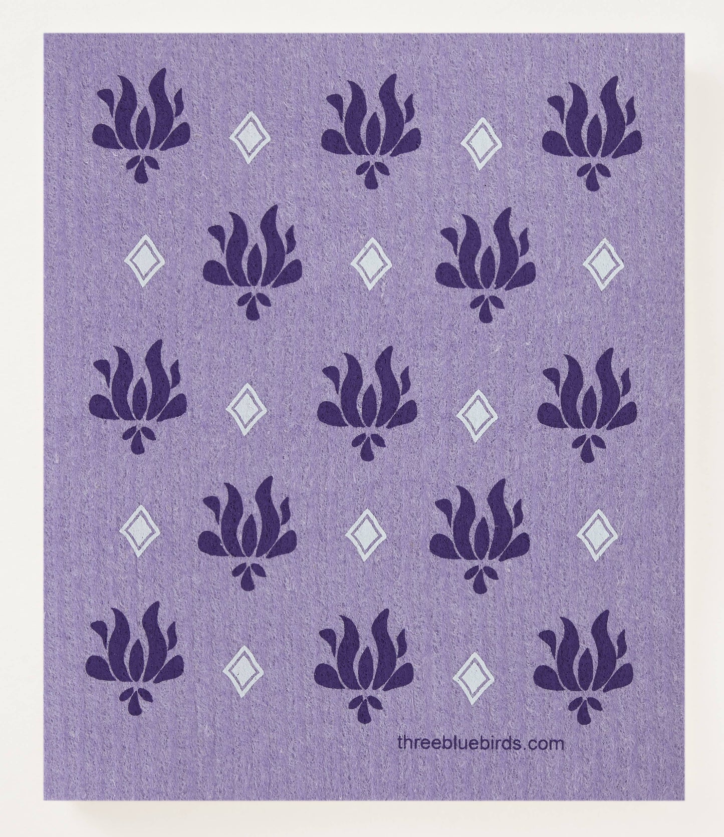 Violet Vibrant Lotus Swedish Dishcloth