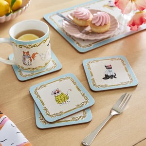 Cool Cats Coasters - Set of 4