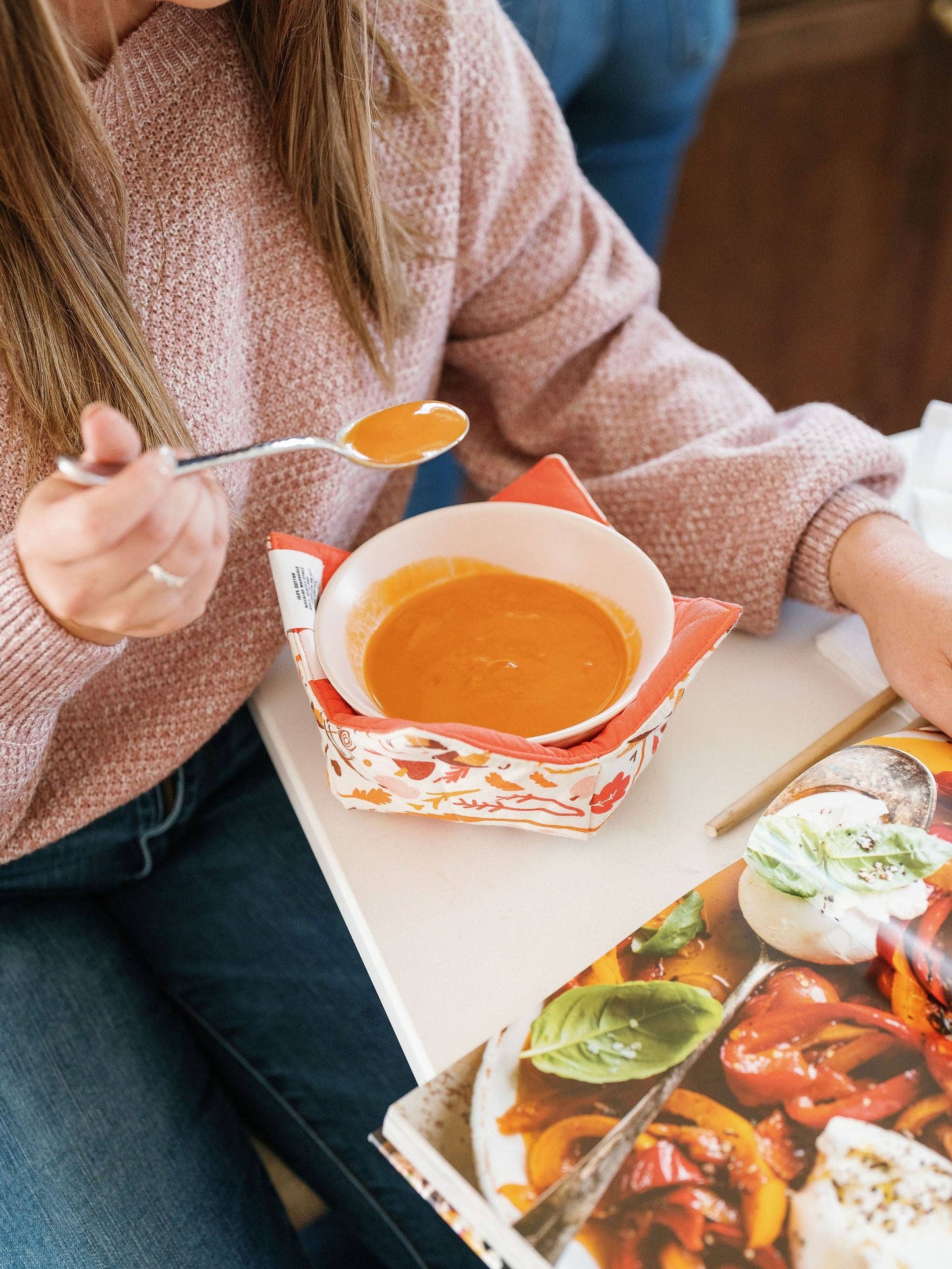Harvest Bowl Bestie | Microwave Bowl Holder, Fallc