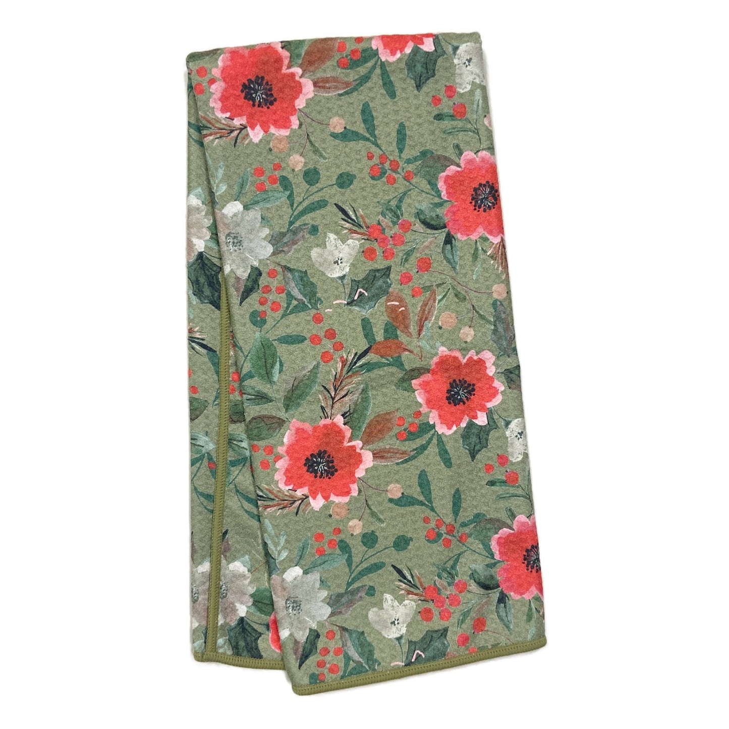 Anywhere Towel - Holiday Flora: Cream