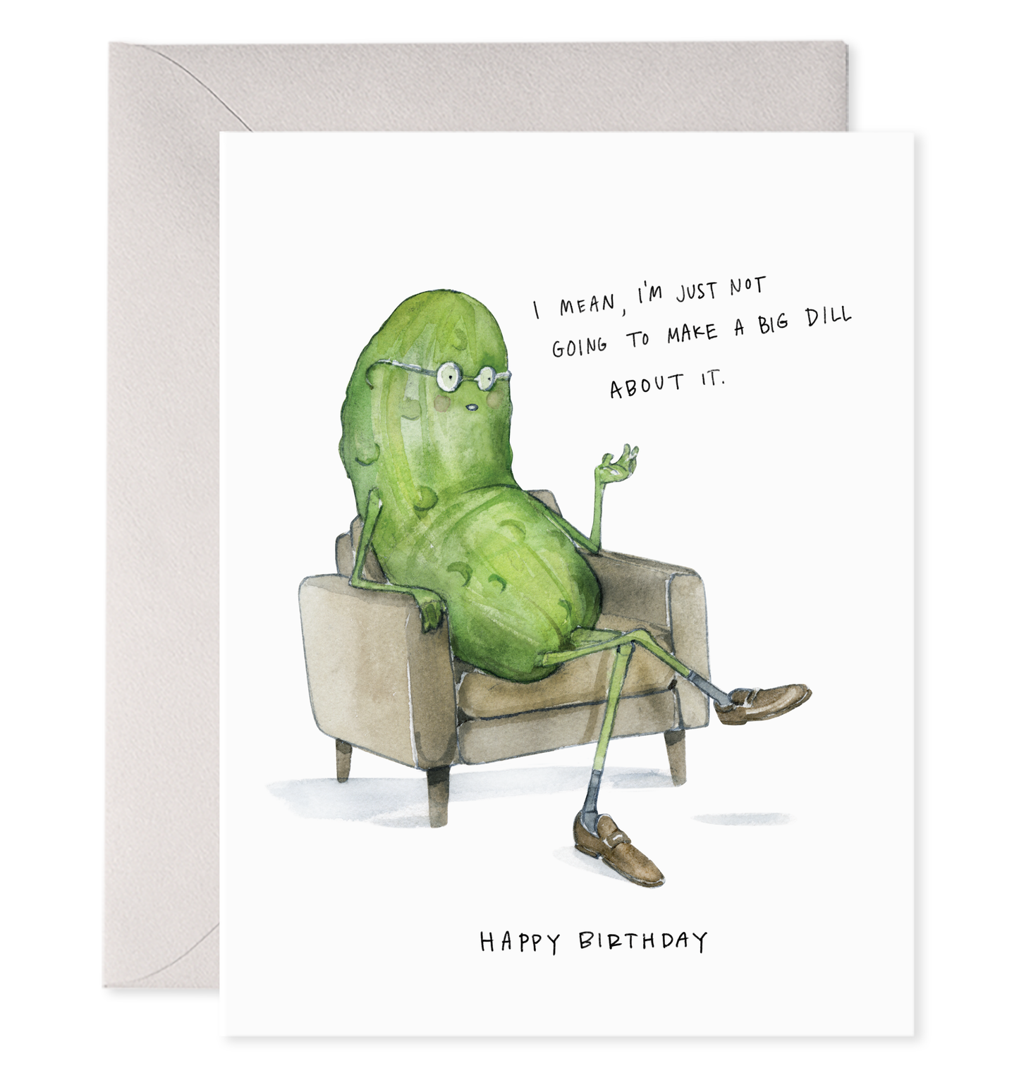Big Dill Pickle Birthday Card