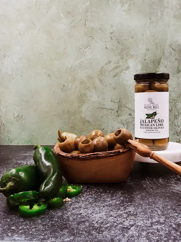 Jalapeno Mexican Lime Stuffed Olives - 5oz - 6/Case