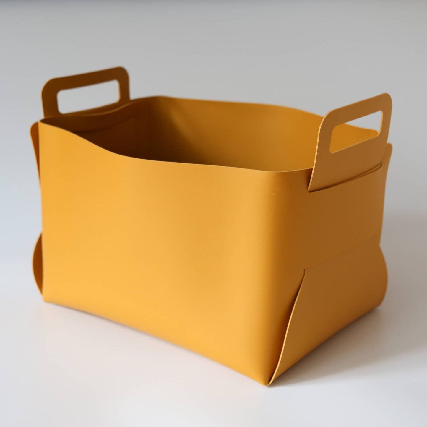 Vegan Leather Storage Basket Gift Box, Large