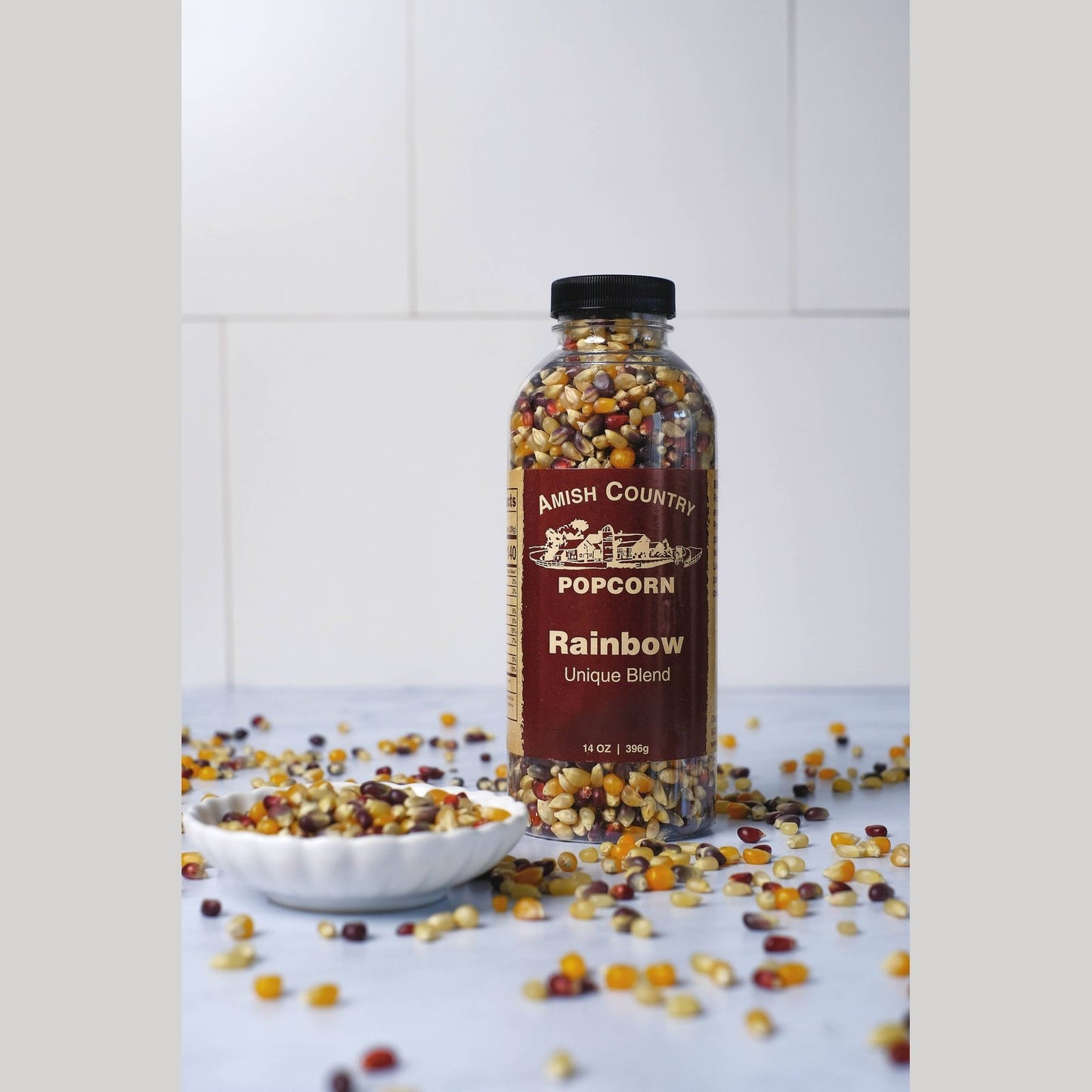 14oz Bottle of Rainbow Popcorn
