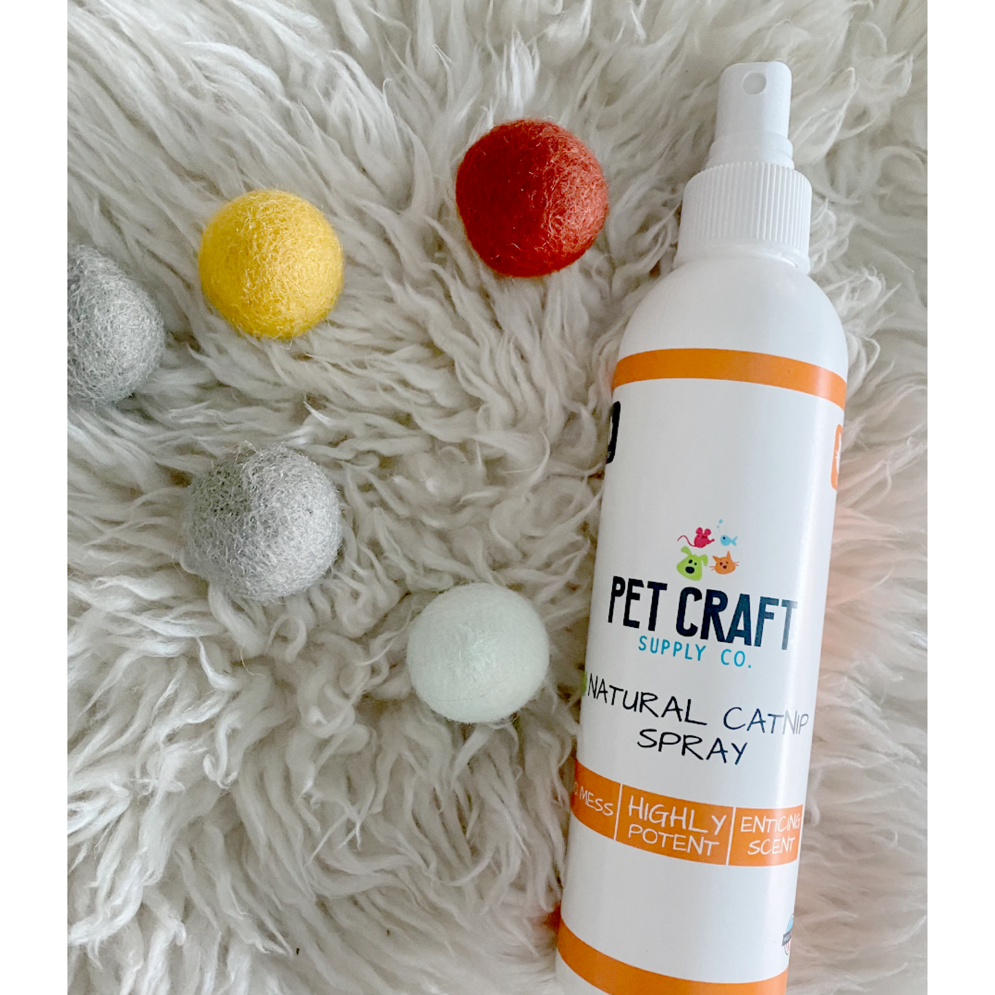 Catnip Oil-Infused Felt Balls | Large, Set of 5