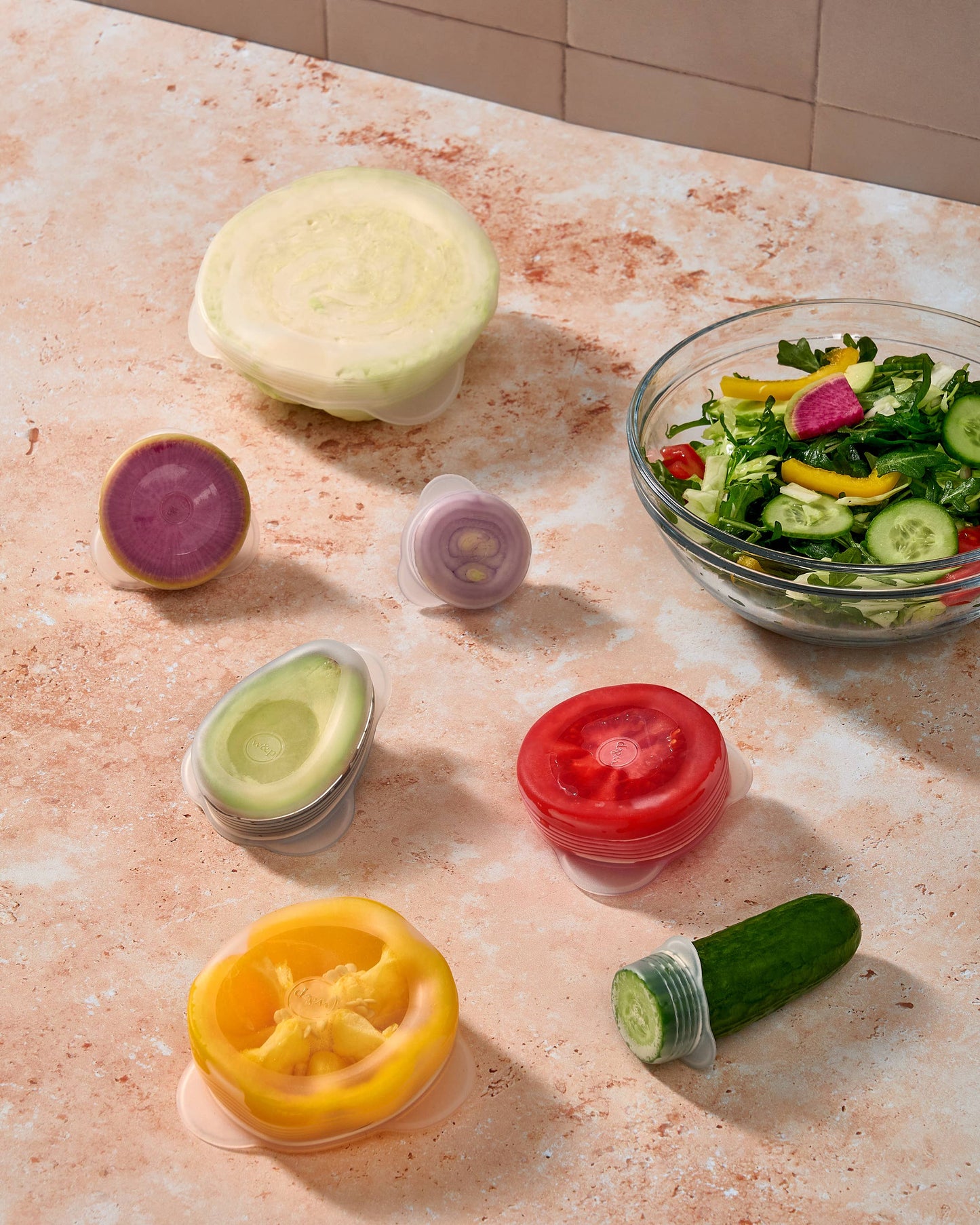 Produce Saver Silicone Stretch Lids - Set of 7 Sizes