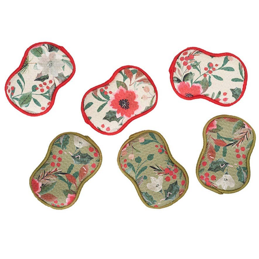 RE:usable Sponges (Set of 3) - Holiday Flora: Sage