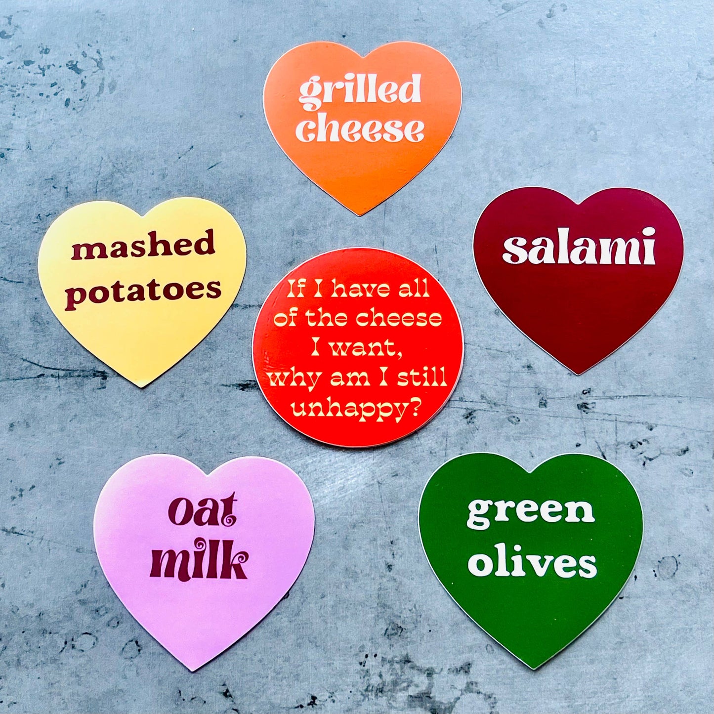 Green Olives Heart Sticker