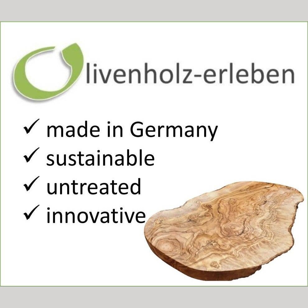 Oval cutting board/breakfast board 30 x 16 cm olive wood