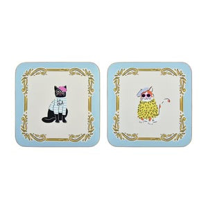 Cool Cats Coasters - Set of 4