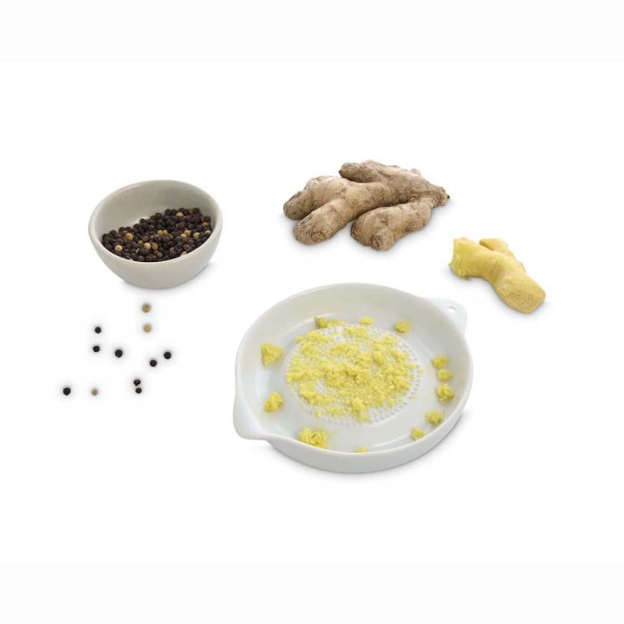 Porcelain Ginger Grater Bowl with Spout