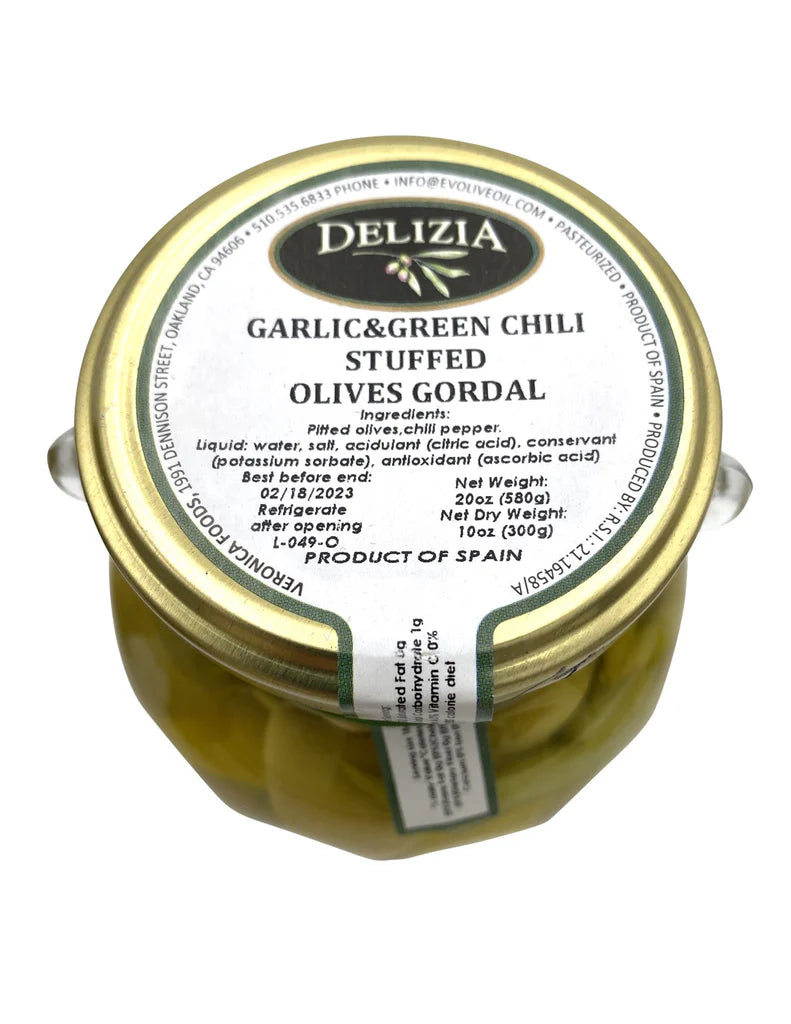 Delizia Stuffed Olives - 20 oz Jar