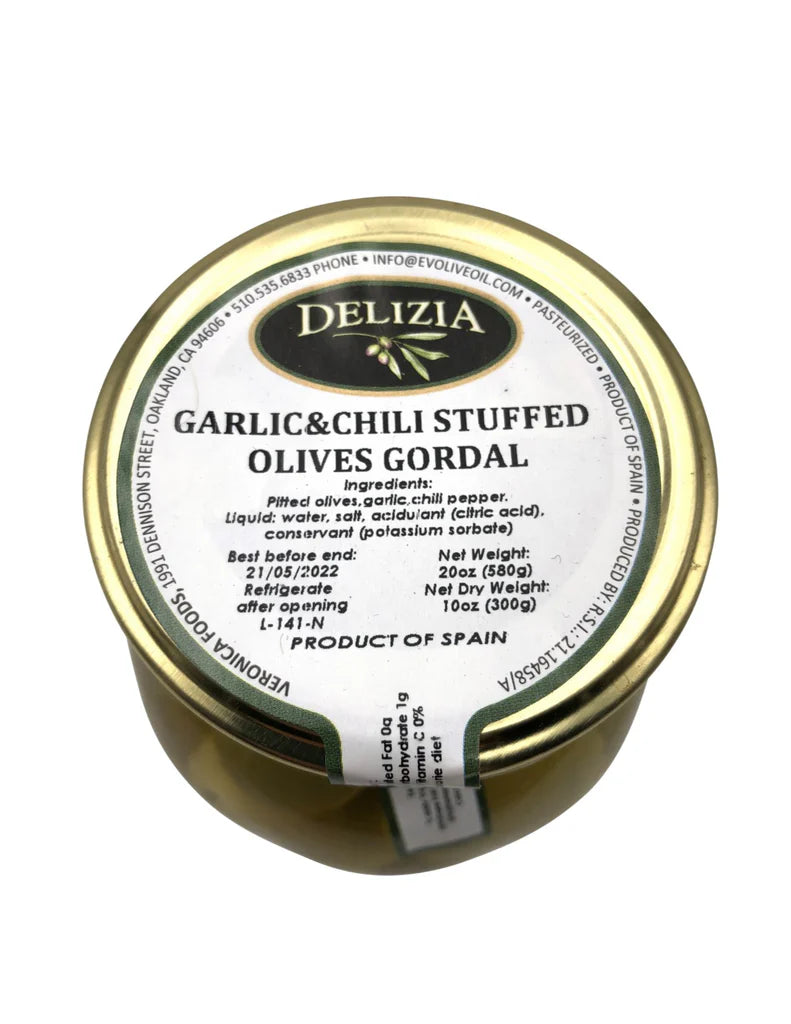 Delizia Stuffed Olives - 20 oz Jar
