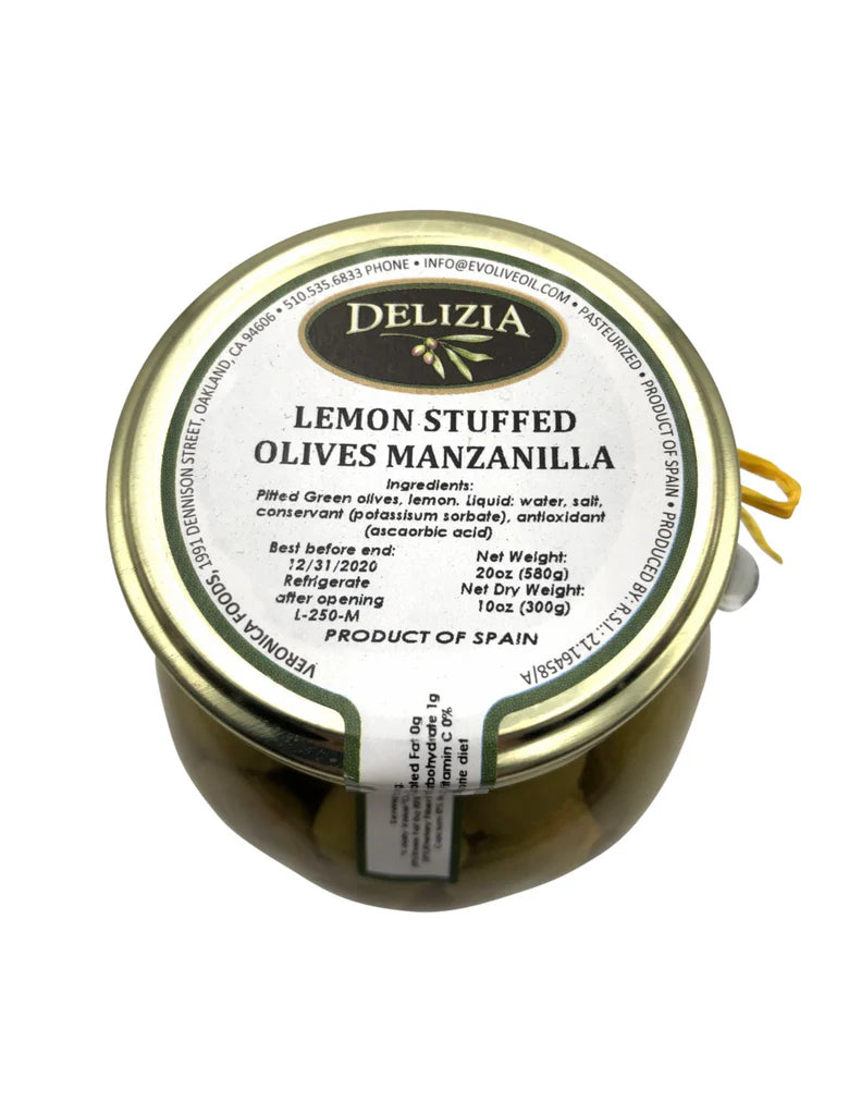 Delizia Stuffed Olives - 20 oz Jar