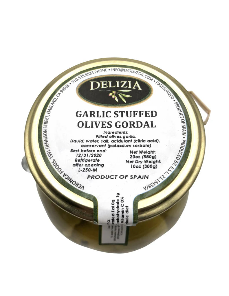 Delizia Stuffed Olives - 20 oz Jar