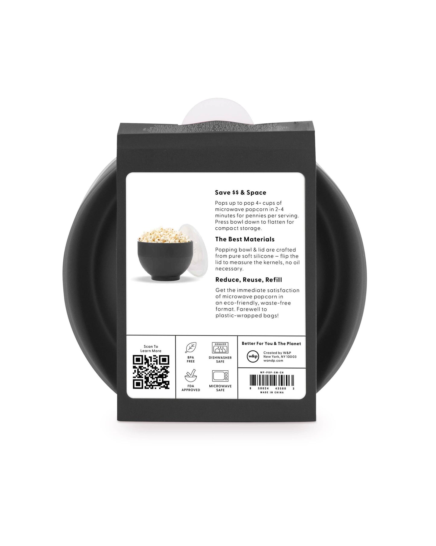 Popcorn Popper Silicone Reusable Maker - Standard Size