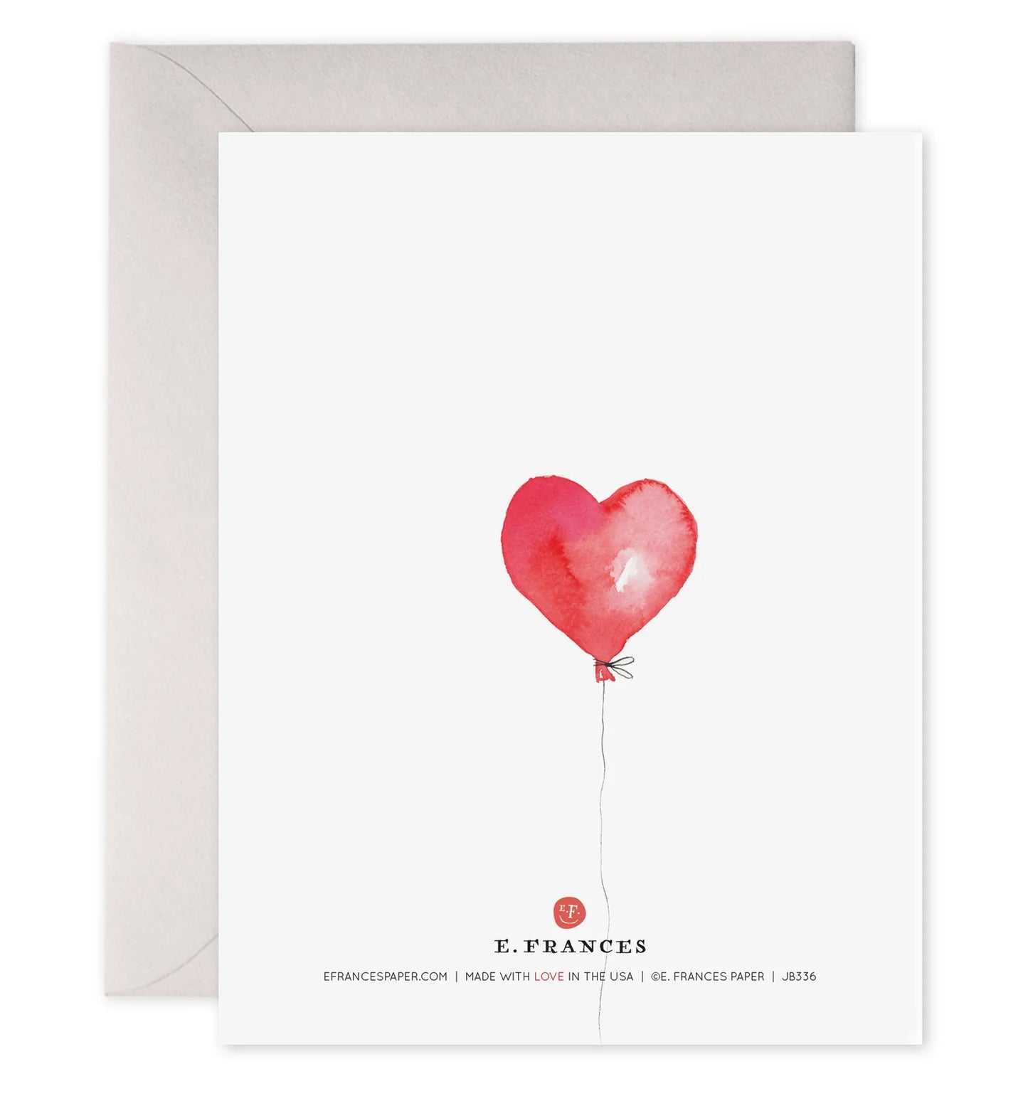Valentine Balloons Greeting Card - E. Frances