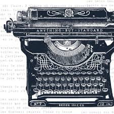 Antique Typewriter Greeting Card