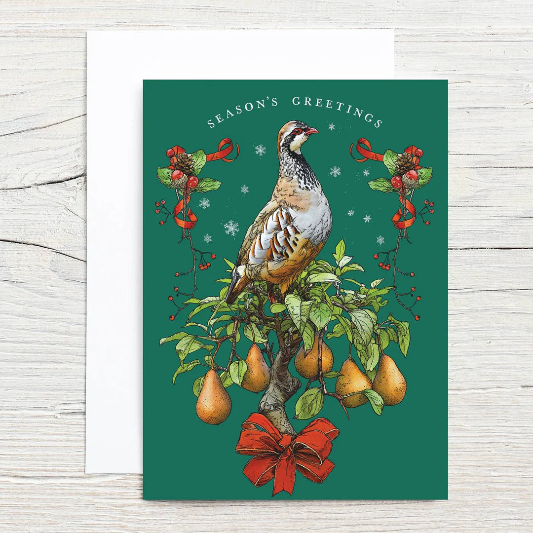 Holiday Partridge Greeting Card