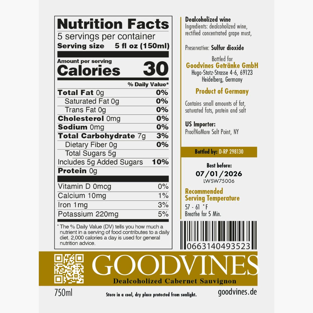 GoodVines De-alcoholized Cabernet Sauvignon