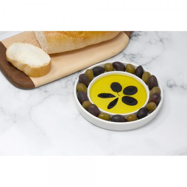 Oil and Vinegar Olive Dish