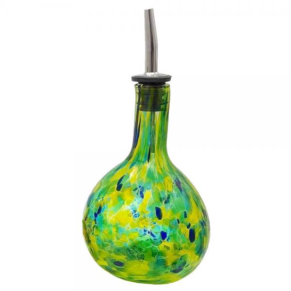 Hand-Blown Glass Oil or Vinegar Cruet
