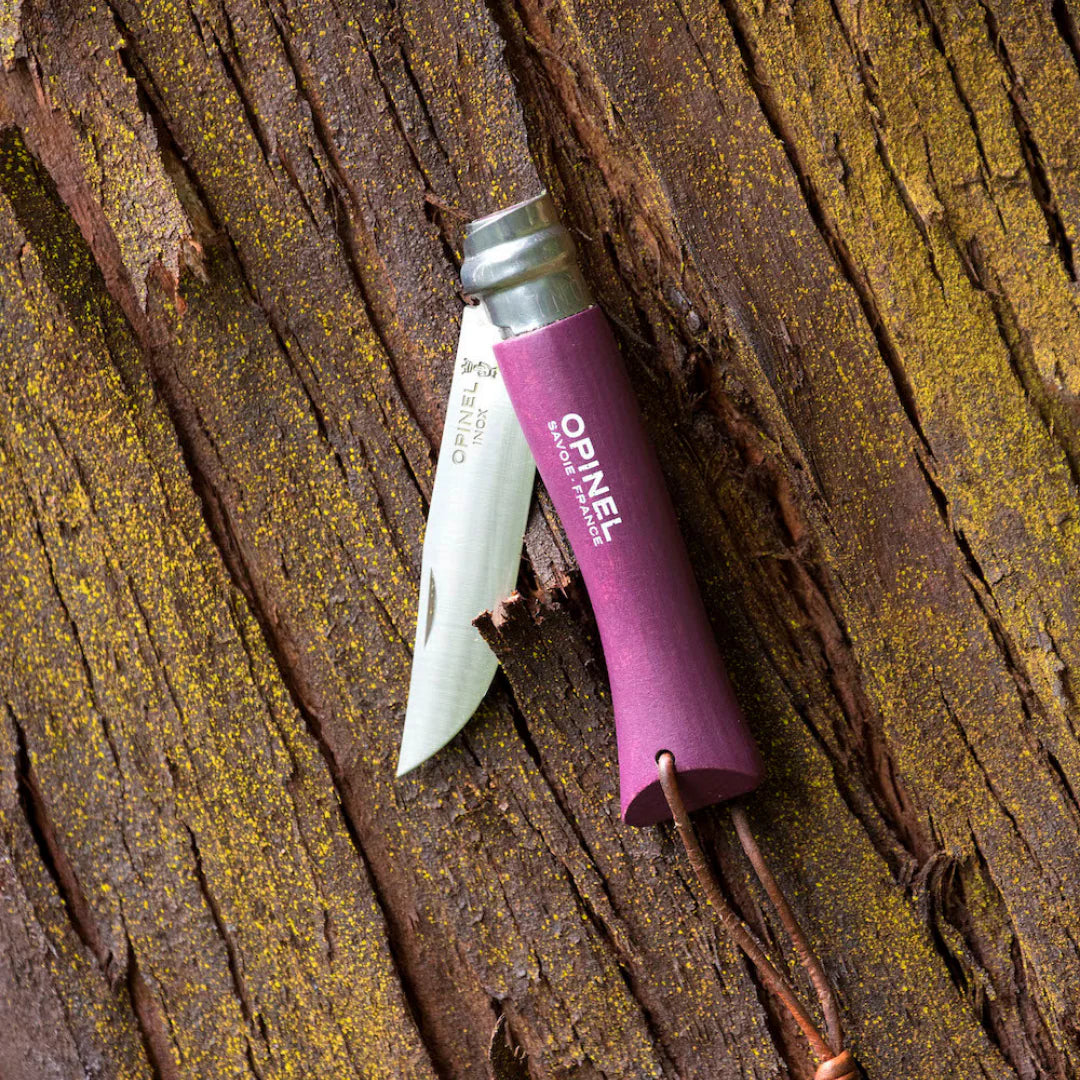 No.06 Stainless Steel Folding Knife with Lanyard