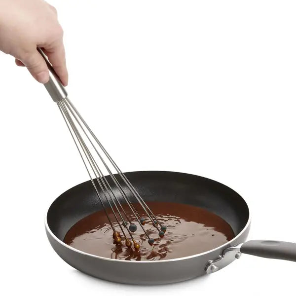Stainless Steel Silicone-Tip Ball Whisk - 12”