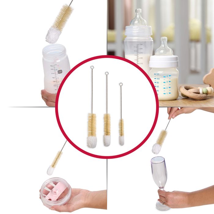 Soft-Tip Cleaning Brushes - Set of 3