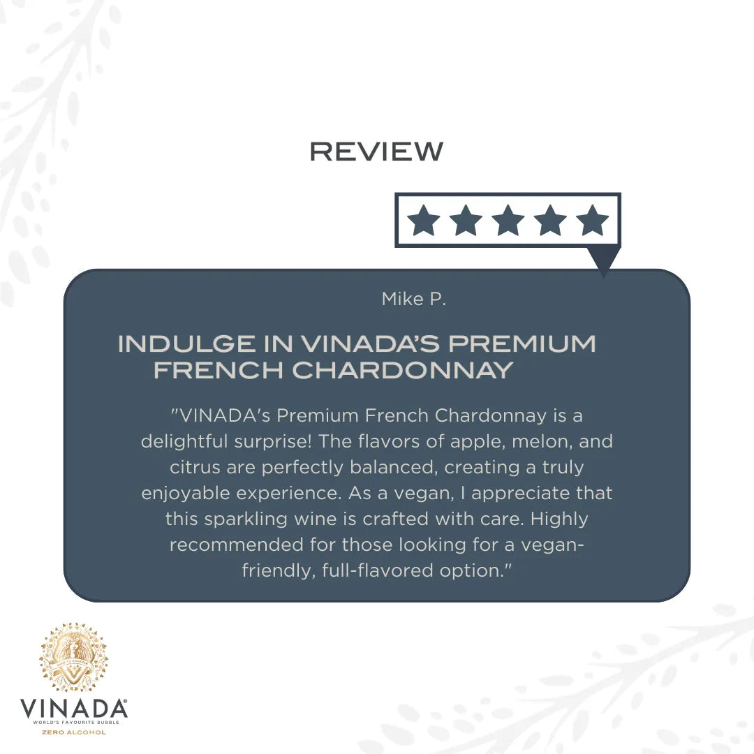 Vinada Crispy Chardonnay Non-Alcoholic Mini Sparkling Wine