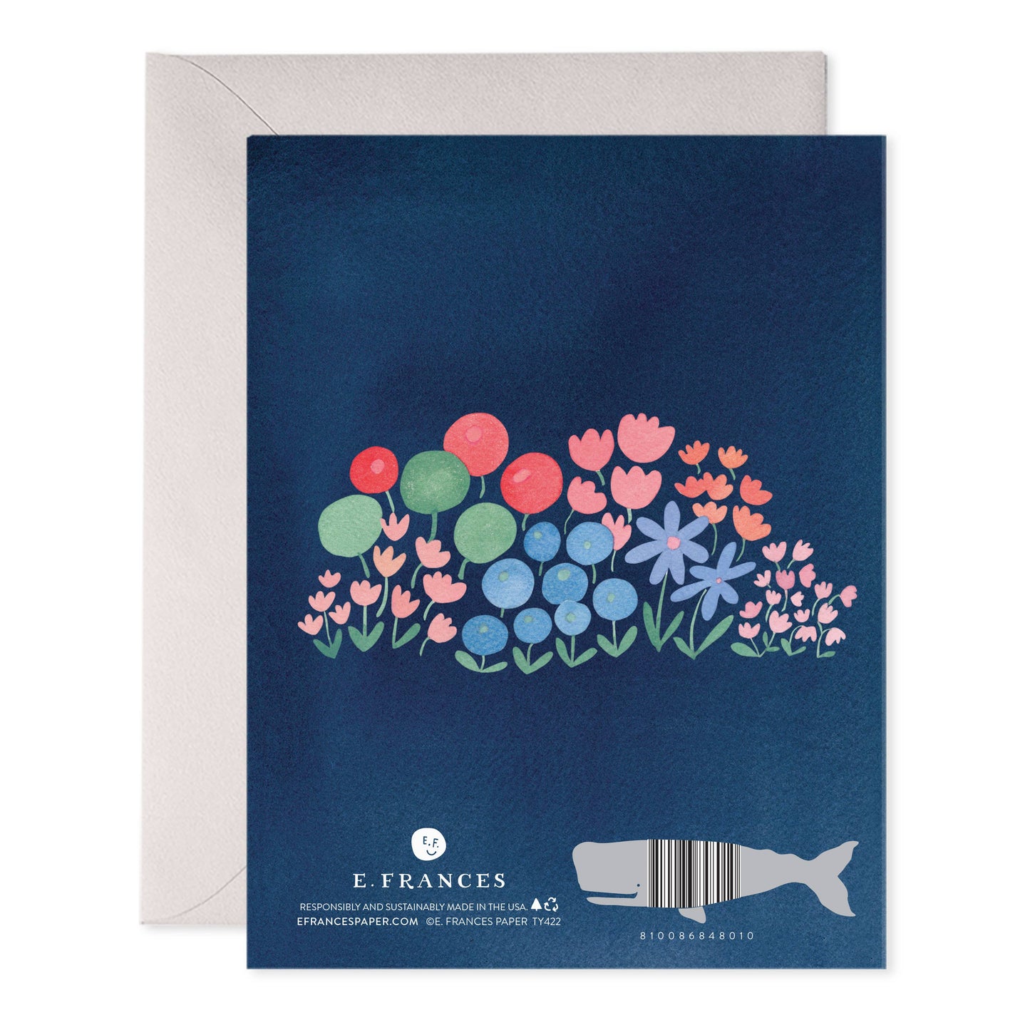 Flower Patch Thank You Greeting Card – Pretty Floral Design