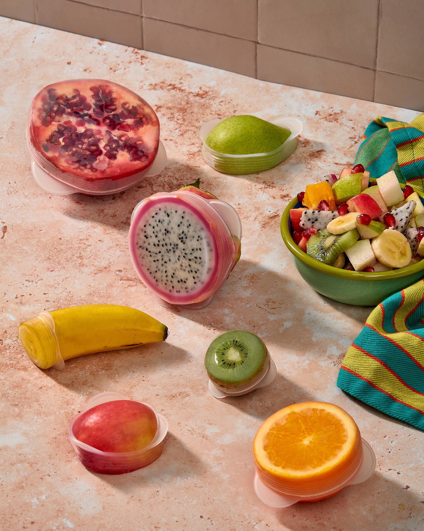 Produce Saver Silicone Stretch Lids - Set of 7 Sizes