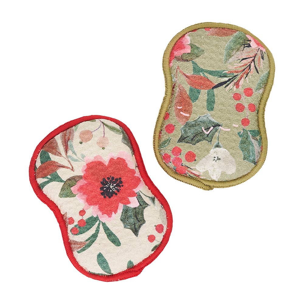 RE:usable Sponges (Set of 3) - Holiday Flora: Sage