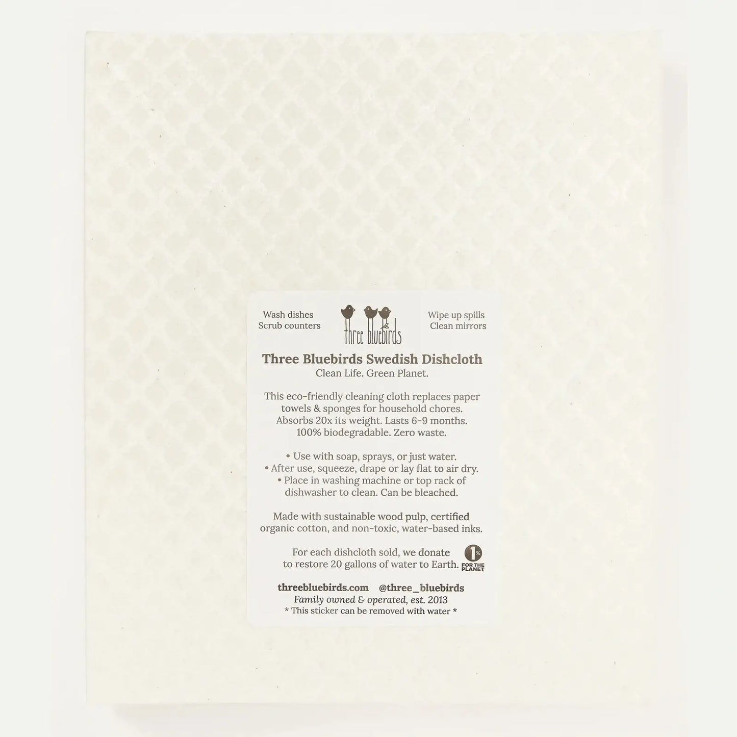 Merry Penguins Swedish Dishcloth