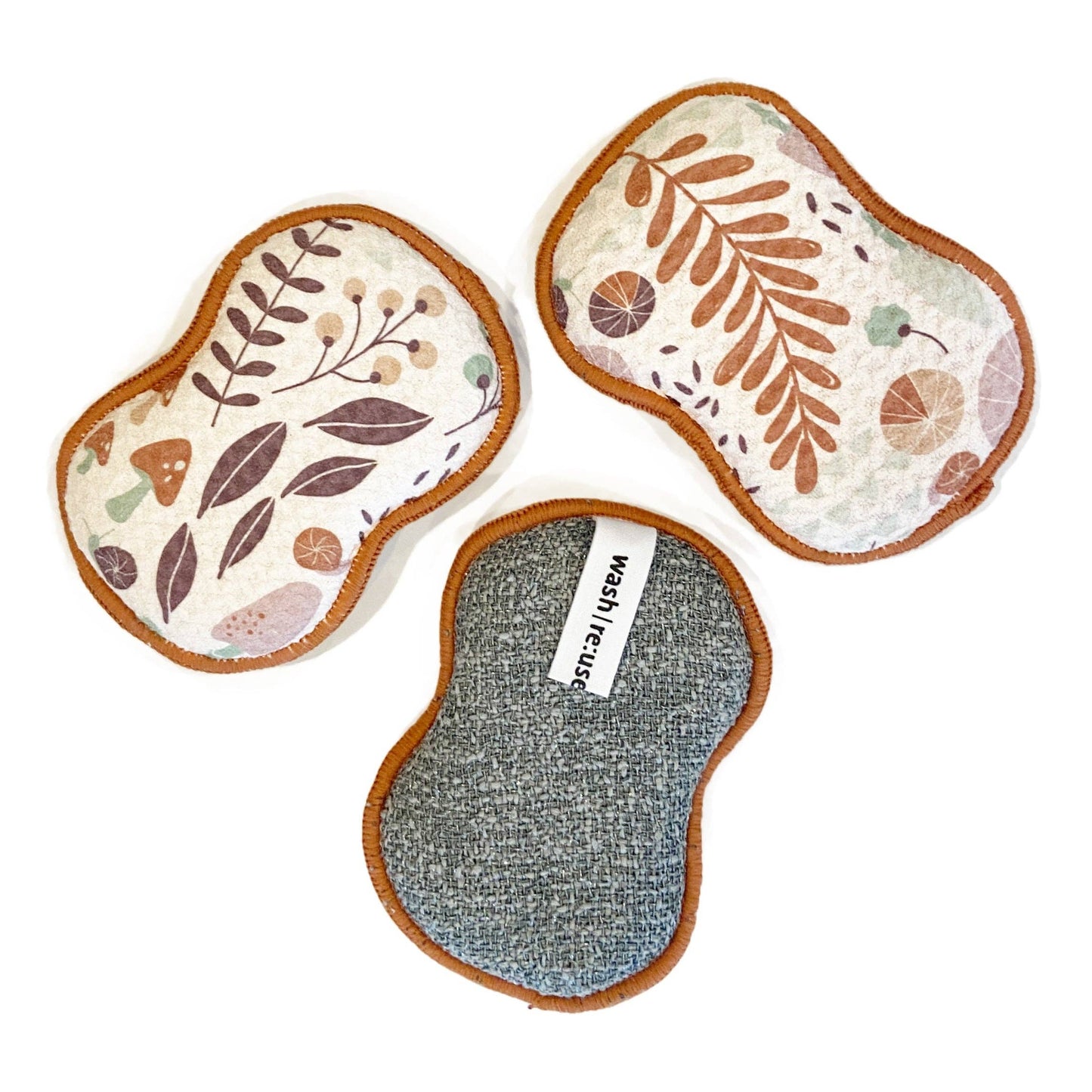 RE:usable Sponges (Set of 3) - HJ Fall Funghi