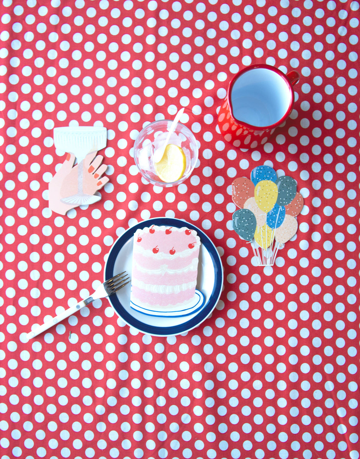 Party Balloons - Die Cut Card