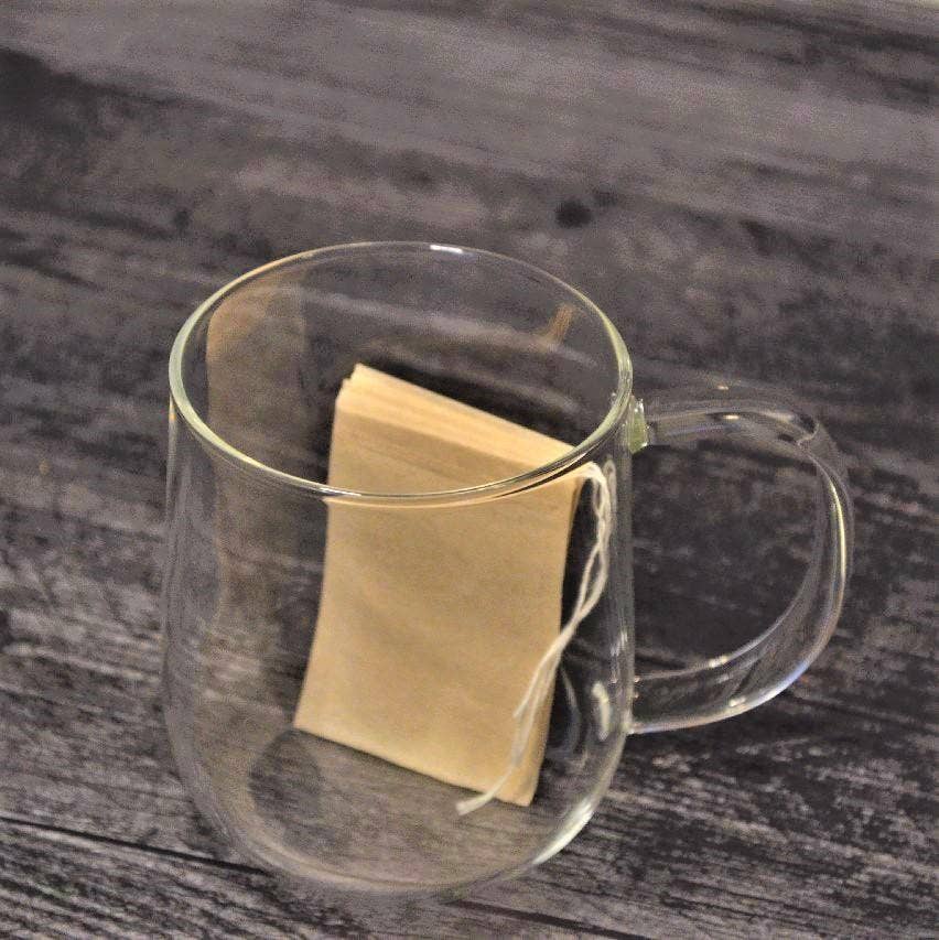 Set of 100 Large Brown Paper Tea Bags