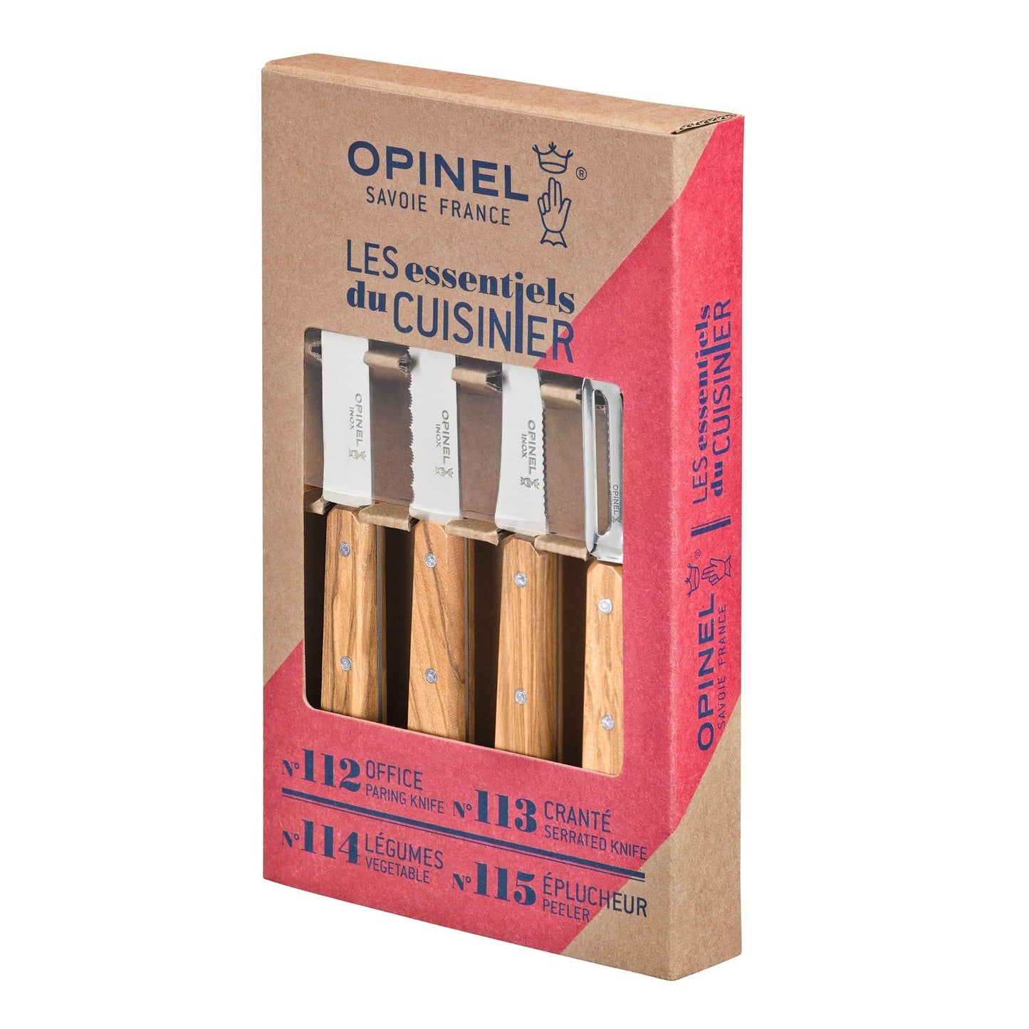 Opinel “Les Essentials” Olivewood Set