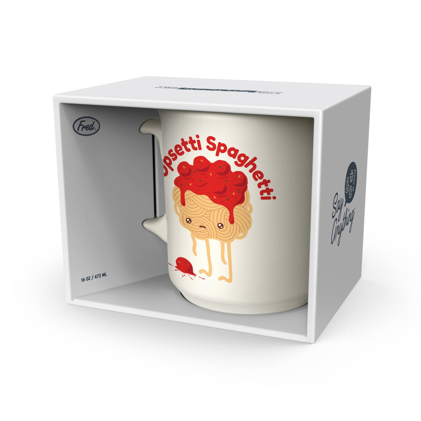 Say Anything Mug - Upsetti Spaghetti